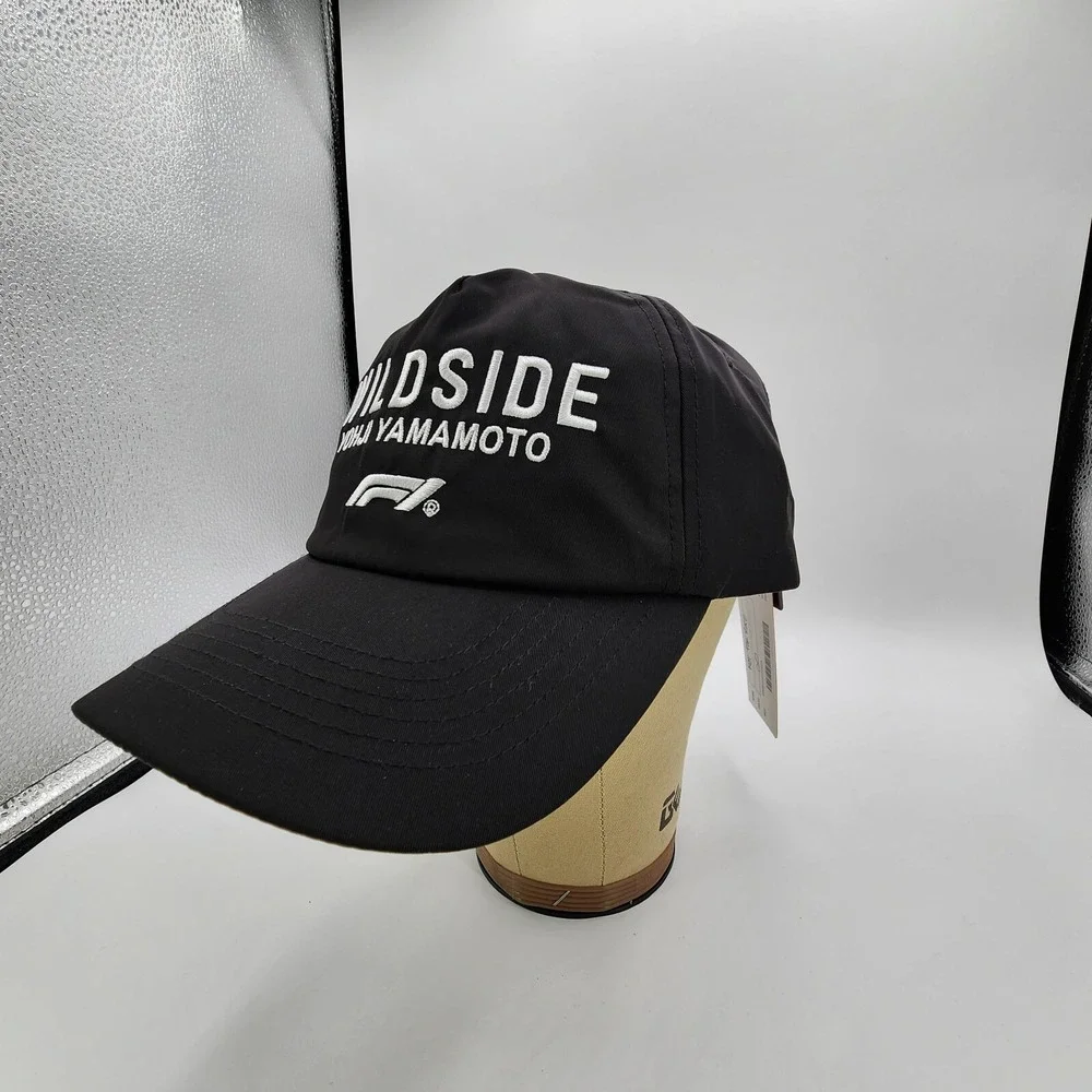 Yohji Yamamoto Formula One F1 Wildside Hat Snapback Black Grand Prix NEW‎ w/ Tag